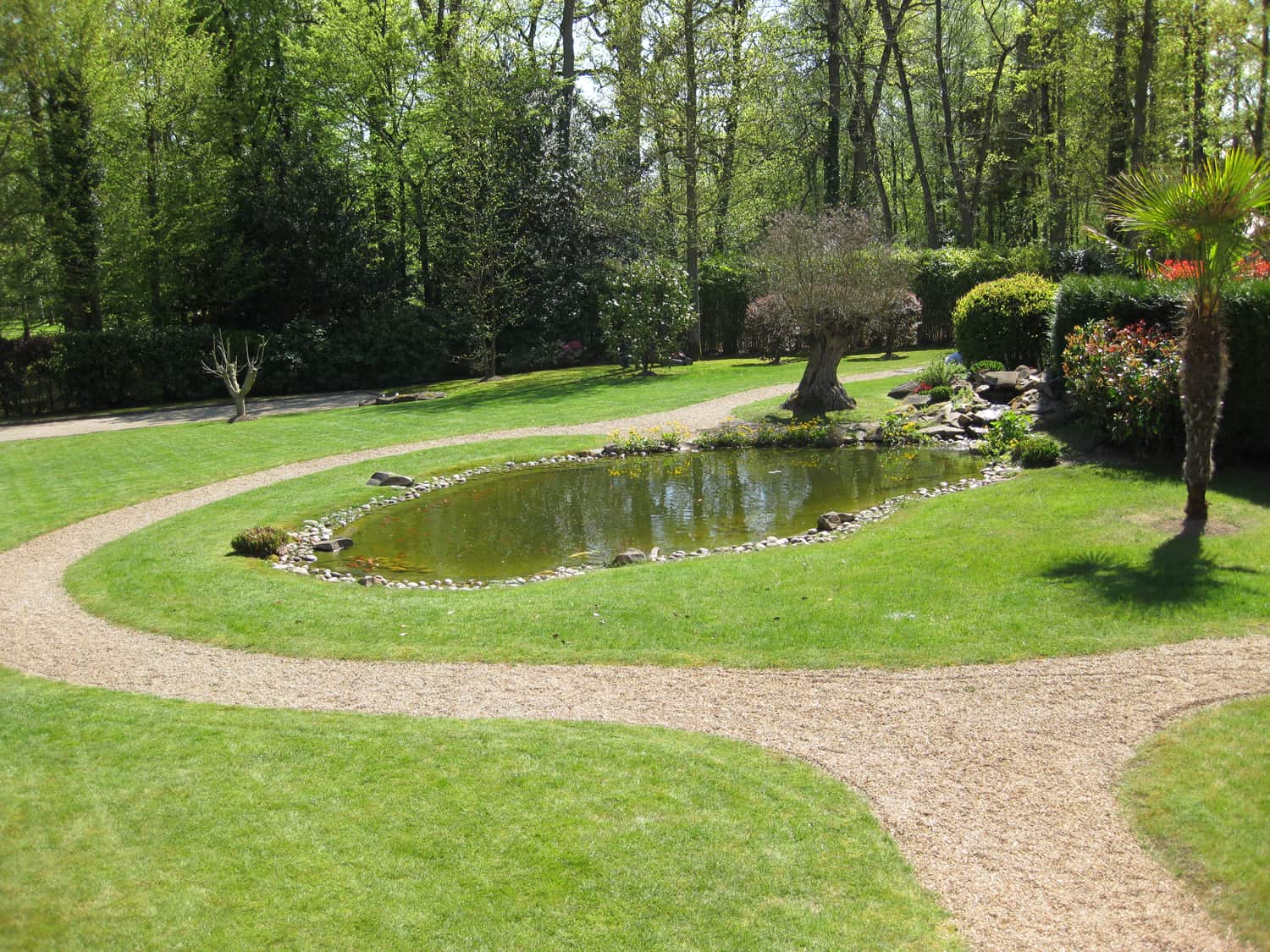 Création de jardin, bassin et plantations à Montfort l’Amaury